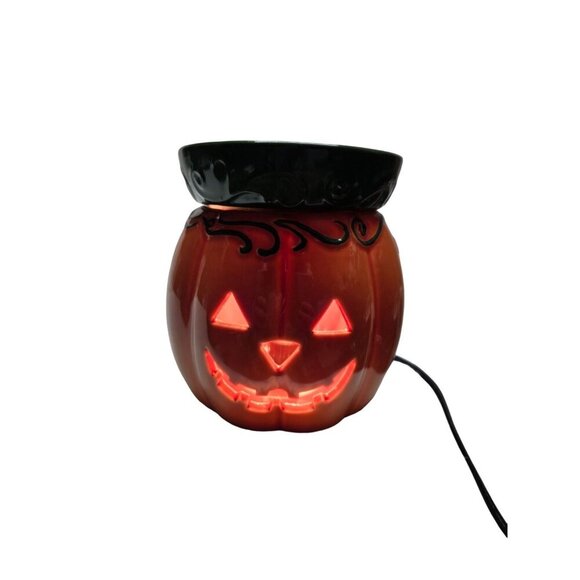 Scentsy Ceramic Jack-O-Lantern Electric Wax Warmer/Melter Discontinued - Picture 2 of 11